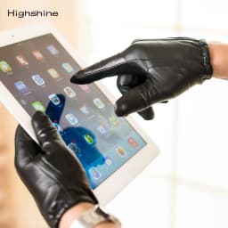 Men's Real Nappa Leather Dress Driving Gloves Ultra Thin Unlined Soft Short Black Classic Chauffeur Police Formal