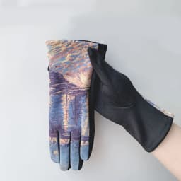 Creativity Van Gogh Oil Painting Gloves Winter Cycling Drive Thicken Women Fashion Print Full Finger Touch Screen Warm Mittens