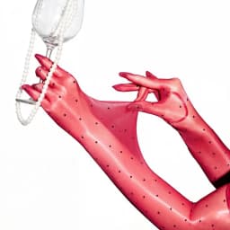 Sexy Women Dot 1D Thin Glove Elastic Oil Glossy Shiny Long Finger Glove Sheer See Through Long Glove Driving Dance Gloves