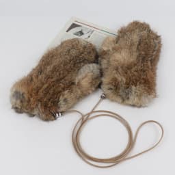 Winter Outdoor Hot Sale Women 100% Real Rabbit Fur Gloves Playing with Snow Keep Warm Mittens Female Natural Rabbit Fur Gloves