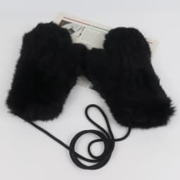 Winter Outdoor Hot Sale Women 100% Real Rabbit Fur Gloves Playing with Snow Keep Warm Mittens Female Natural Rabbit Fur Gloves