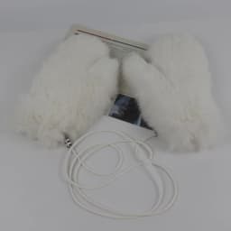 Winter Outdoor Hot Sale Women 100% Real Rabbit Fur Gloves Playing with Snow Keep Warm Mittens Female Natural Rabbit Fur Gloves