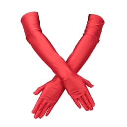 Women Long Gloves Finger Elbow Protection Opera Evening Party Prom Costume Adult Fashion Accessories Breathable Black Mittens
