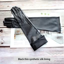 Women's Long Leather Gloves Colorful Sheepskin Velvet Lined Fashionable Warm Sunscreen Autumn Winter Gloves