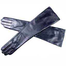 Women's Long Leather Gloves Colorful Sheepskin Velvet Lined Fashionable Warm Sunscreen Autumn Winter Gloves