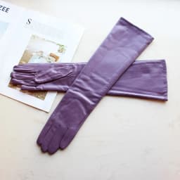 Women's Long Leather Gloves Colorful Sheepskin Velvet Lined Fashionable Warm Sunscreen Autumn Winter Gloves