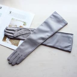 Women's Long Leather Gloves Colorful Sheepskin Velvet Lined Fashionable Warm Sunscreen Autumn Winter Gloves