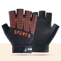 Kid Sports Gloves Breathable Sweat-Absorbing Quick-Dry Cycling Gloves Girls Boys Adjustable Anti-Slip Climbing Fishing Gloves