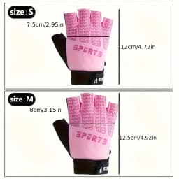Kid Sports Gloves Breathable Sweat-Absorbing Quick-Dry Cycling Gloves Girls Boys Adjustable Anti-Slip Climbing Fishing Gloves