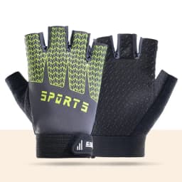 Kid Sports Gloves Breathable Sweat-Absorbing Quick-Dry Cycling Gloves Girls Boys Adjustable Anti-Slip Climbing Fishing Gloves