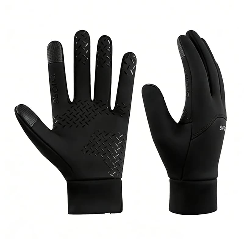 Men Women Winter Warm Gloves Plush Lined Windproof Coldproof Water-resistant Non-slip Touchscreen Gloves for Outdoor Sports