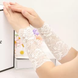 Lace Wrist Girly Dance Yoga Scar Tattoo Arm Cuff Sun Protection Summer Thin Short Fake Sleeve Breathable Woman Wrist Sleeve