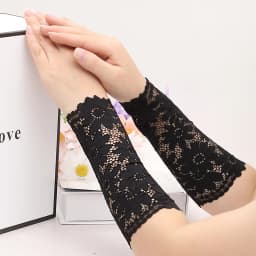 Lace Wrist Girly Dance Yoga Scar Tattoo Arm Cuff Sun Protection Summer Thin Short Fake Sleeve Breathable Woman Wrist Sleeve