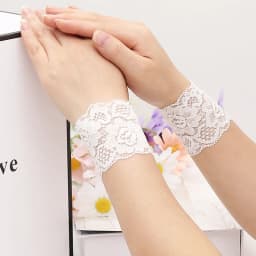 Lace Wrist Girly Dance Yoga Scar Tattoo Arm Cuff Sun Protection Summer Thin Short Fake Sleeve Breathable Woman Wrist Sleeve