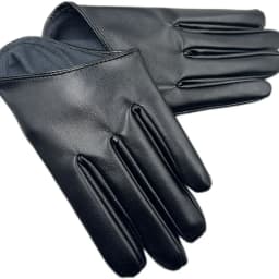 Women Black Sexy PU Leather Punk Style Half Palm Gloves Dancing Pole Dance Party Club Show Stage Performance Costume Mittens