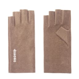 New Winter Women's Gloves Leaky Finger Thin Velvet Windproof Coldproof Warm Touch Screen Half Finger Student Gloves