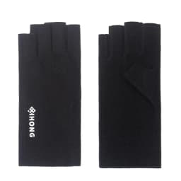 New Winter Women's Gloves Leaky Finger Thin Velvet Windproof Coldproof Warm Touch Screen Half Finger Student Gloves