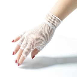 Elasticity Fishing Net Women Gloves Summer Girl Short Half Finger Gothic Punk Fashion Cosplay Decoration Party Mesh Mittens