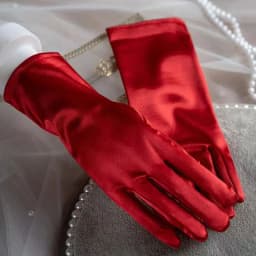 Women's Satin Elegant Pearl Driving White Black Bridal Wedding Banquet Accessories Short Etiquette Dress Gloves