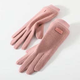 Women Winter Outdoor Sport Stretch Knit Wrist Cycling Warm Driving Mitten Cashmere Wool Plush Thick Touch Screen Glove P29
