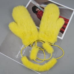 New Women 100% Real Genuine Knitted Mink Fur Mittens Winter Warm Lady Real Mink Fur Fashion Lady Gloves Handmade Knit Fur Mitten