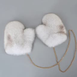 2026 Hot Sale Winter Women Natural Real Fox Fur Gloves Warm 100% Genuine Fox Fur Mittens Girl Fashion Luxury Real Fox Fur Glove