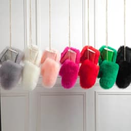 2026 Hot Sale Winter Women Natural Real Fox Fur Gloves Warm 100% Genuine Fox Fur Mittens Girl Fashion Luxury Real Fox Fur Glove