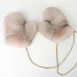 2026 Hot Sale Winter Women Natural Real Fox Fur Gloves Warm 100% Genuine Fox Fur Mittens Girl Fashion Luxury Real Fox Fur Glove