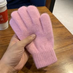 Winter Keep Warm Solid Five Finger Gloves Women Cashmere Outdoor Thick Cycling Driving Fashion Knitted Woolen Gloves