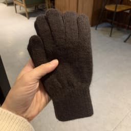 Winter Keep Warm Solid Five Finger Gloves Women Cashmere Outdoor Thick Cycling Driving Fashion Knitted Woolen Gloves