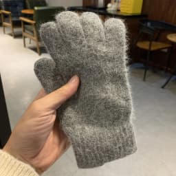 Winter Keep Warm Solid Five Finger Gloves Women Cashmere Outdoor Thick Cycling Driving Fashion Knitted Woolen Gloves