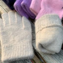 Winter Keep Warm Solid Five Finger Gloves Women Cashmere Outdoor Thick Cycling Driving Fashion Knitted Woolen Gloves