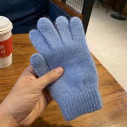 Winter Keep Warm Solid Five Finger Gloves Women Cashmere Outdoor Thick Cycling Driving Fashion Knitted Woolen Gloves