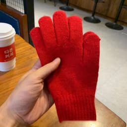 Winter Keep Warm Solid Five Finger Gloves Women Cashmere Outdoor Thick Cycling Driving Fashion Knitted Woolen Gloves