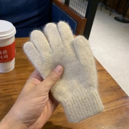Winter Keep Warm Solid Five Finger Gloves Women Cashmere Outdoor Thick Cycling Driving Fashion Knitted Woolen Gloves