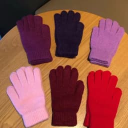 Winter Keep Warm Solid Five Finger Gloves Women Cashmere Outdoor Thick Cycling Driving Fashion Knitted Woolen Gloves