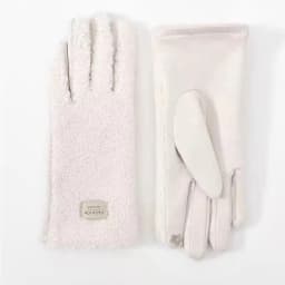 Fashion Imitation Fleece Winter Keep Warm Gloves Women Touch Screen Thickened Cycling Driving Windproof Cold Proof Mittens