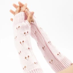 1pair Winter Warmer Women Gloves Stylish Hand Girls Lolita Arm Crochet Knitting Hollow Heart Mitten Warm Fingerless Gloves
