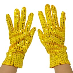 Adult Shining Sequins Gloves Woman Sexy Party Music Festival Punk Gothic Fashion Costume Halloween Cosplay Stage Performance
