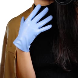 White Leather GLOVES Wrist Short 8" 21cm Faux PU Cosplay Halloween Custome Evening Party Club Dressing FASHION Glove