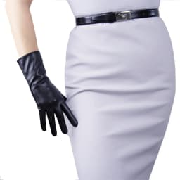 Faux Leather Orange GLOVES Short Wrist Women's Cosplay Halloween Glove For Ladies Costume Evening Party Winter Driving Glove
