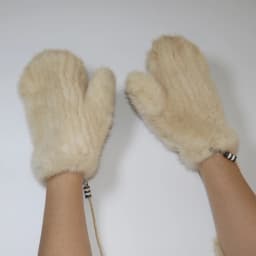 Winter Real Mink Fur Gloves Women Soft Warm 100%Natural Mink Fur Gloves Lady Good Elastic Genuine Fur Gloves Knitted Fur Glove