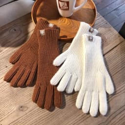 27CM Women Solid Simple Long Knitted Gloves Keep Warm Fingertip Touch Screen Long Style Windproof Outdoor Cycling