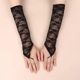 Bridal Wedding Dress Hook Finger Bright Diamond Lace Gloves Long Hook Finger Fashion Sexy Gloves