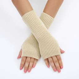 Ladies Warm Knit Fingerless Gloves Convertible Mittens Fashion Flowers Trendy 2025 Female Clothes Accessories Decor украшения