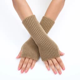 Ladies Warm Knit Fingerless Gloves Convertible Mittens Fashion Flowers Trendy 2025 Female Clothes Accessories Decor украшения