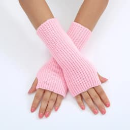 Ladies Warm Knit Fingerless Gloves Convertible Mittens Fashion Flowers Trendy 2025 Female Clothes Accessories Decor украшения