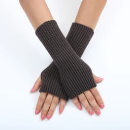 Ladies Warm Knit Fingerless Gloves Convertible Mittens Fashion Flowers Trendy 2025 Female Clothes Accessories Decor украшения