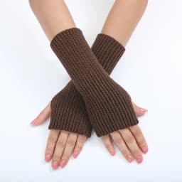 Ladies Warm Knit Fingerless Gloves Convertible Mittens Fashion Flowers Trendy 2025 Female Clothes Accessories Decor украшения