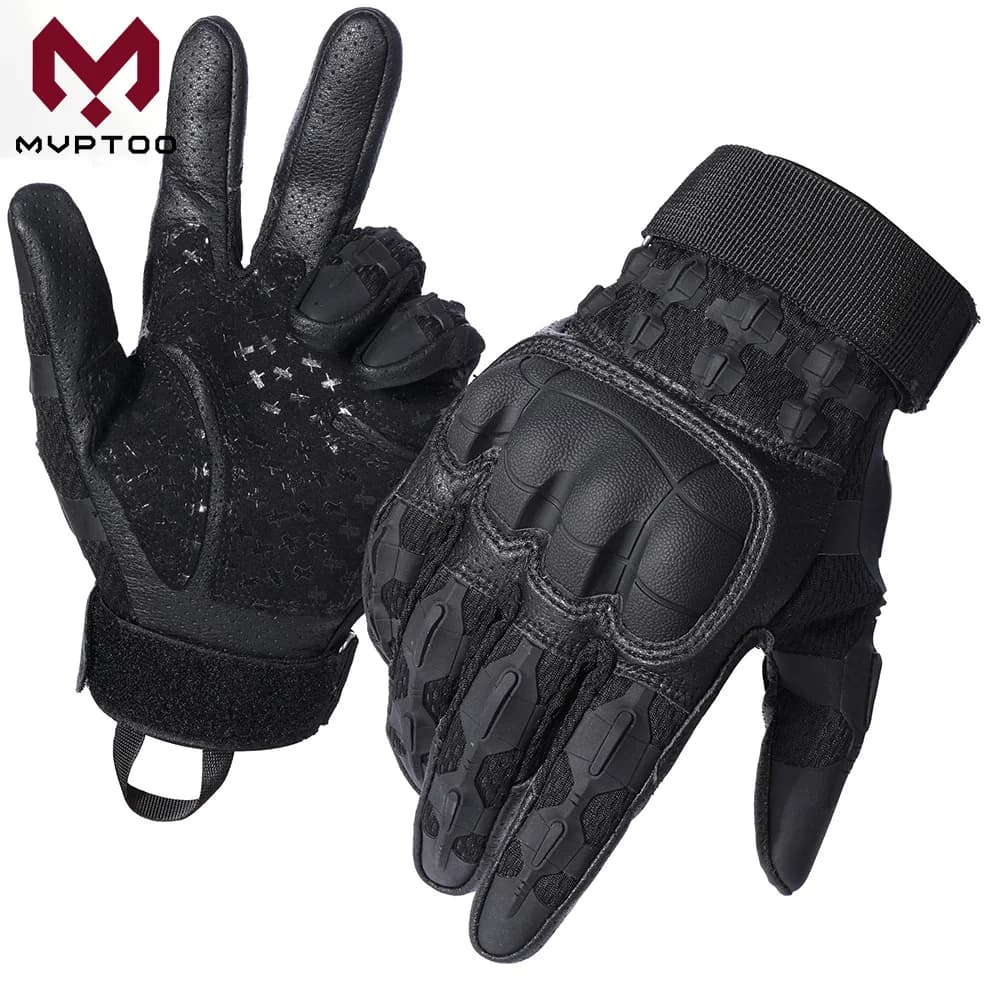 Premium Touch Screen Full Finger Gloves Outdoor Sports Tactical Motorcycle Cycling Hiking Hunting Work Anti-skid Protective Gear